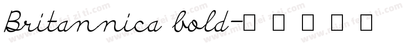 Britannica bold字体转换